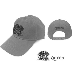 Golden Discs Posters & Merchandise QUEEN BLACK CREST GREY CAP [Hat]