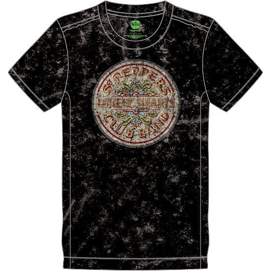 Golden Discs T-Shirts The Beatles: Sgt Pepper Drum (Wash Collection) - Medium [T-Shirts]