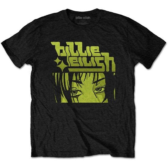 Golden Discs T-Shirts Billie Eilish: Anime Logo - Large [T-Shirts]