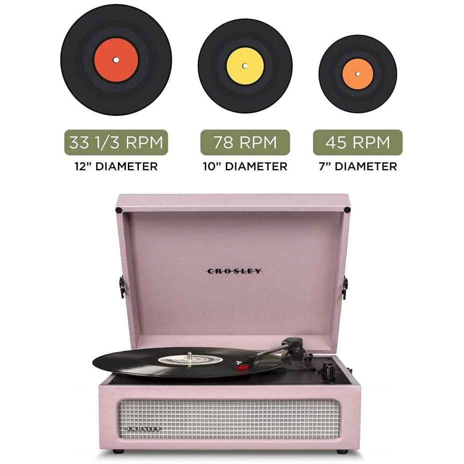 Crosley Cruiser Mint and Gold Bluetooth Vinyl Record Player