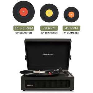 Golden Discs Tech & Turntables Crosley Voyager - Bluetooth Turntable (Black) [Tech & Turntables]