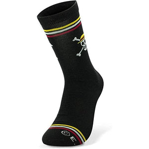Golden Discs Socks ONE PIECE SOCKS BLACK SKULL [Socks]