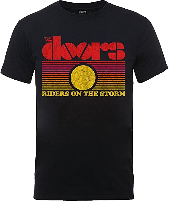 Golden Discs T-Shirts The Doors Rots Sunset - Black - Medium [T-Shirts]