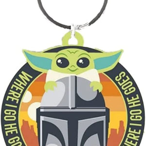 Golden Discs Posters & Merchandise The Mandalorian (Where I Go He Goes) [Keychain]