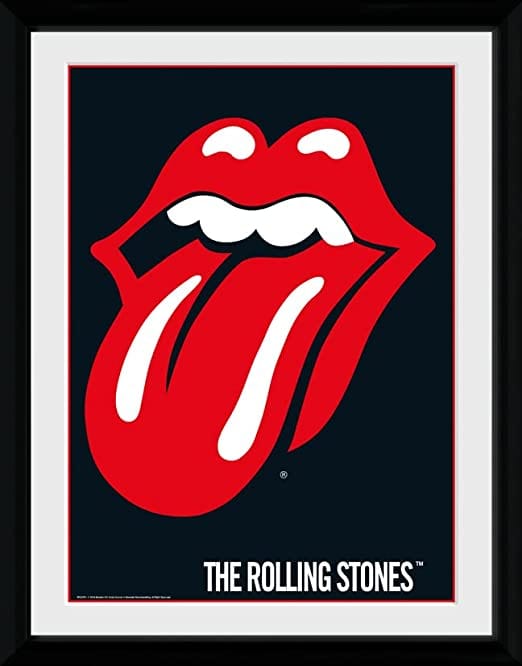Golden Discs Posters & Merchandise The Rolling Stones Lips Framed Collector Print [Posters & Merchandise]