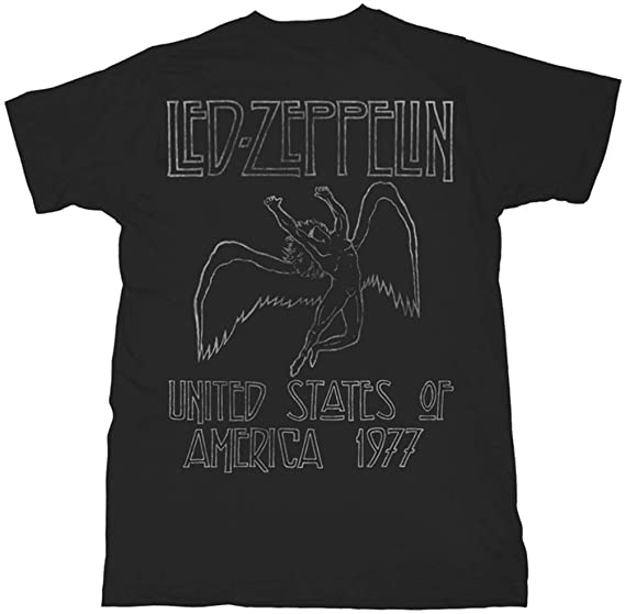 Golden Discs T-Shirts Led Zeppelin Usa '77 - Black - XL [T-Shirts]