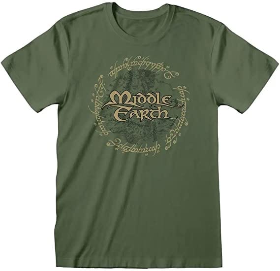 Golden Discs T-Shirts Lord Of The Rings - Middle Earth Green - XL [T-Shirts]