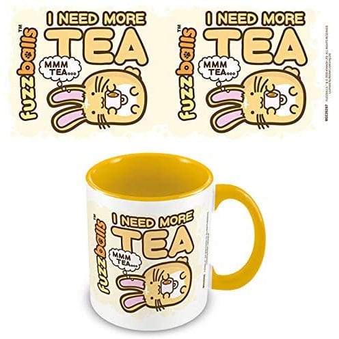 Golden Discs Posters & Merchandise Fuzzballs - I Need More Tea Yellow [Mug]