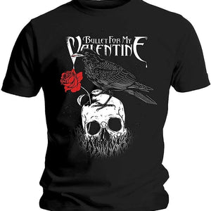 Golden Discs T-Shirts Bullet for My Valentine; Raven Black - Large [T-Shirts]