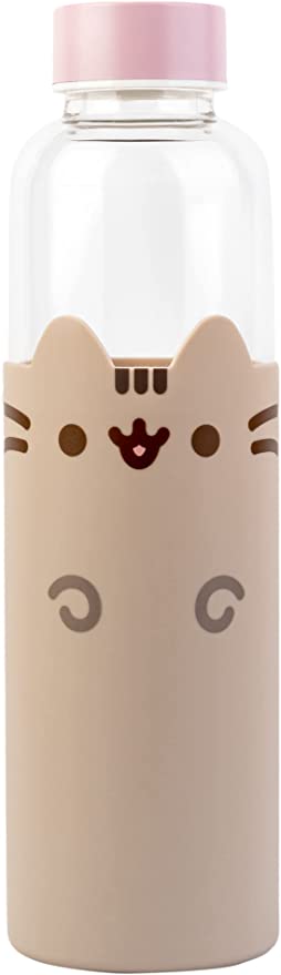 Golden Discs Posters & Merchandise Pusheen Glass Water Bottle - 500ml / 17oz [Bottle]