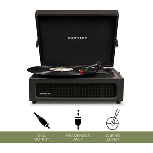 Golden Discs Tech & Turntables Crosley Voyager - Bluetooth Turntable (Black) [Tech & Turntables]