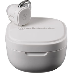 Golden Discs Accessories Audio-Technica ATH-SQ1TW Truly Wireless Earbuds, White [Accessories]