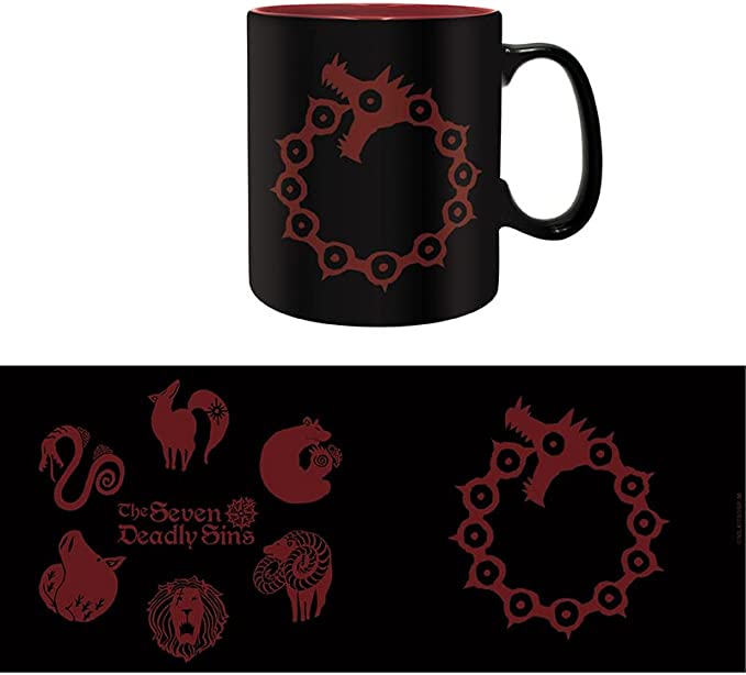 Golden Discs Mugs Seven Deadly Sins Symbols [Mug]