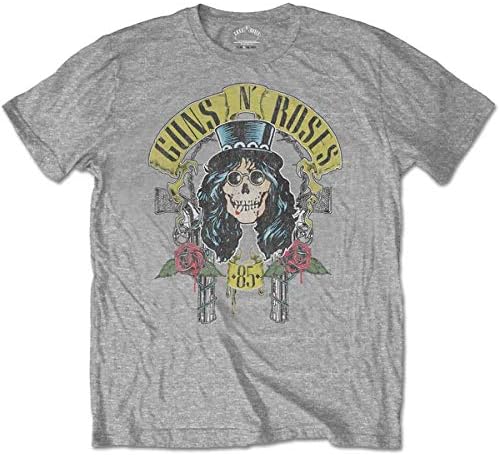 Golden Discs T-Shirts Guns N' Roses: Slash '85 Grey - Large [T-Shirts]