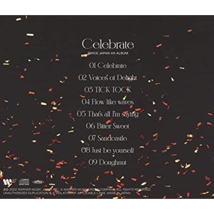 Golden Discs CD TWICE - CELEBRATE [CD]