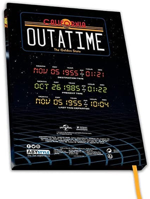 Golden Discs Posters & Merchandise Back to The Future Delorean A5 [Notebook]