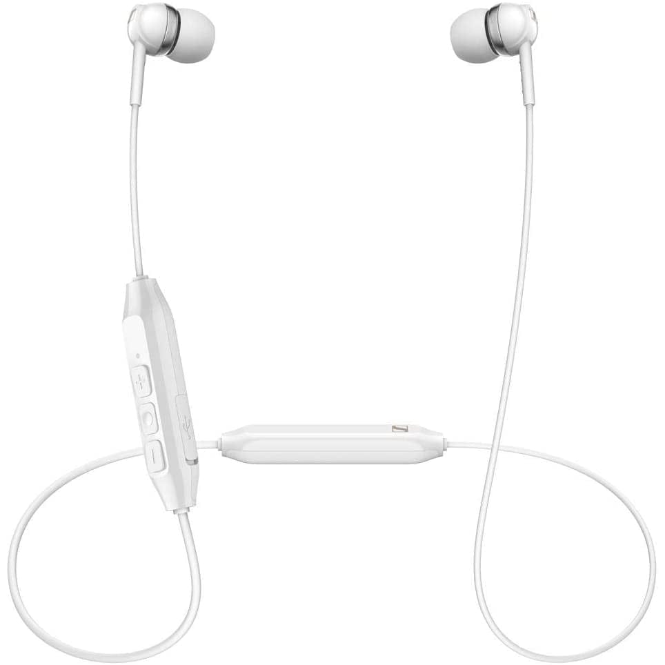 Golden Discs Accessories Sennheiser CX 150BT Wireless Headphones with Necklet, White [Accessories]