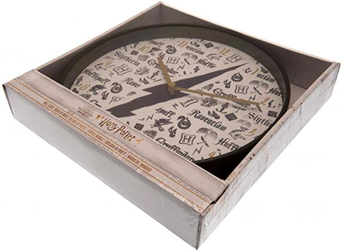 Golden Discs Posters & Merchandise Harry Potter Lightning Scar 10" Wall Clock in Gift Box [Clock]