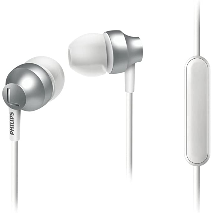Golden Discs Accessories Philips SHE3855SL/00 Earbuds Earphone - Silver/White [Accessories]