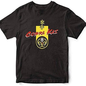 Golden Discs T-Shirts Cobra Kai Logo - Black - Small [T-Shirts]