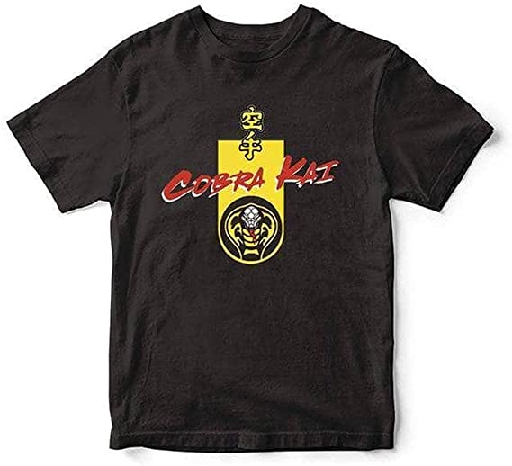 Golden Discs T-Shirts Cobra Kai Logo - Black - Small [T-Shirts]