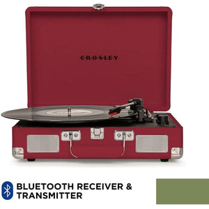 Golden Discs Tech & Turntables Crosley Cruiser Plus - Bluetooth Turntable (Burgundy) [Tech & Turntables]