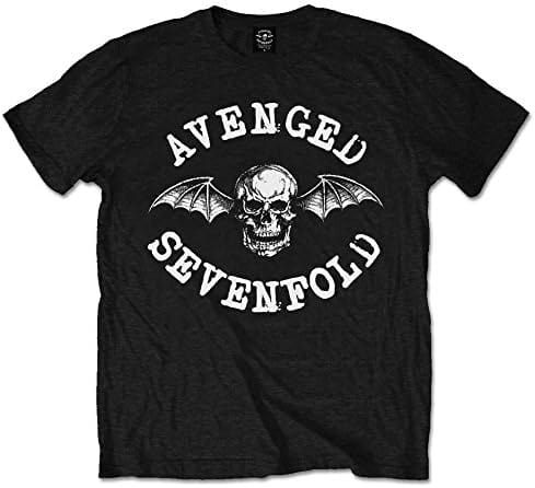 Golden Discs T-Shirts Avenged Sevenfold: Classic Deathbat - Large [T-Shirts]
