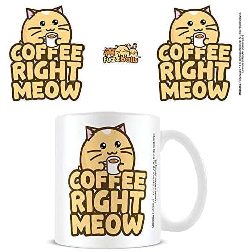 Golden Discs Mugs Fuzzballs - Coffee Right Meow [Mug]