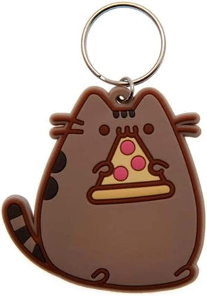 Golden Discs Posters & Merchandise Pusheen Pizza Rubber [Keychain]