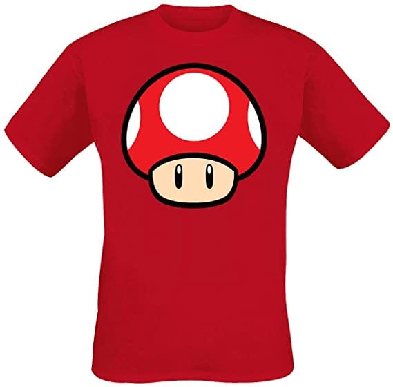 Golden Discs T-Shirts Super Mario Power Up Mushroom - Small [T-Shirts]