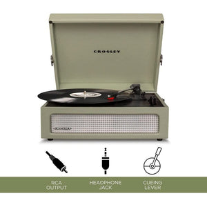 Golden Discs Tech & Turntables Crosley Voyager - Bluetooth Turntable (Sage) [Tech & Turntables]
