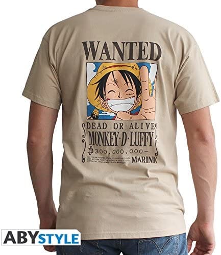 Golden Discs T-Shirts ONE PIECE: WANTED LUFFY - XL [T-Shirts]