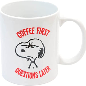 Golden Discs Mugs Snoopy: Coffee First, Questions Later [Mug]