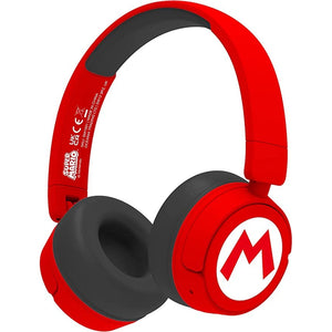 Golden Discs Accessories Super Mario Wireless Kids Headphones - Red [Accessories]