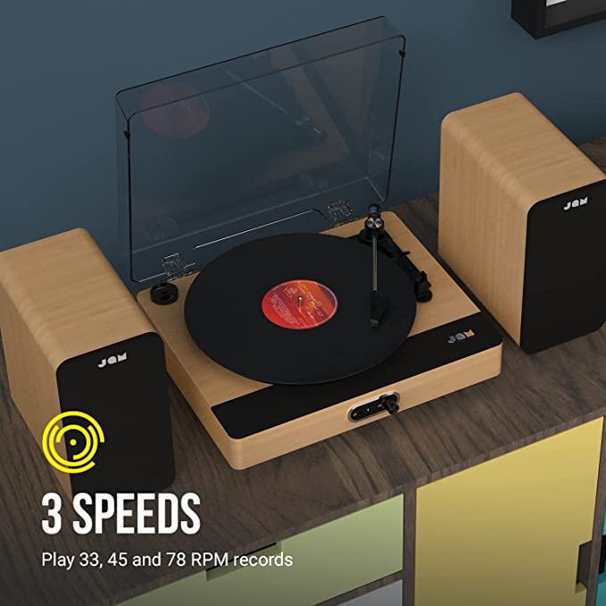 Golden Discs Tech & Turntables JAM The Sound Stream + Turntable - Bamboo [Tech & Turntables]