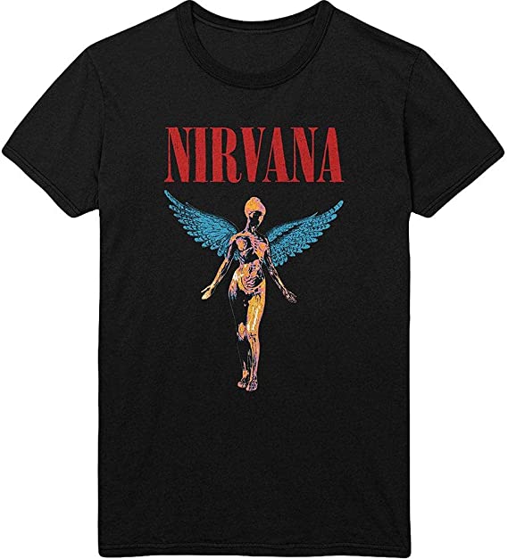 Golden Discs T-Shirts Nirvana Angelic - Black - XL [T-Shirts]