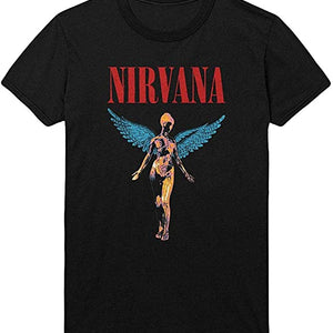 Golden Discs T-Shirts Nirvana Angelic - Black - Small [T-Shirts]