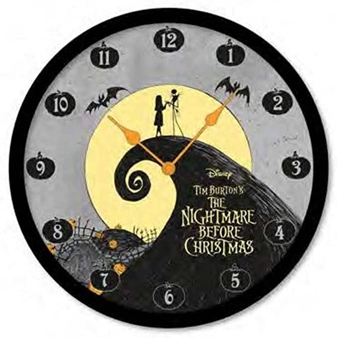 Golden Discs Posters & Merchandise The Nightmare Before Christmas Wall Clock (Jack Skellington and Sally Design) [Clock]