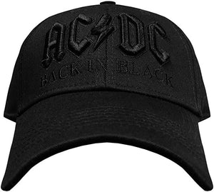 Golden Discs Posters & Merchandise AC/DC - BACK IN BLACK - Black [Cap]