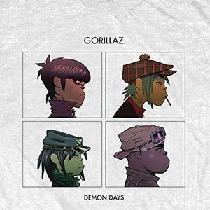 Golden Discs T-Shirts Gorillaz 'Demon Days' - White - XL [T-Shirts]