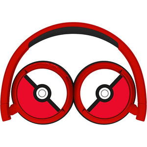 Golden Discs Accessories Pokemon Poke Ball Kids Wireless Headphones - Red [Accessories]