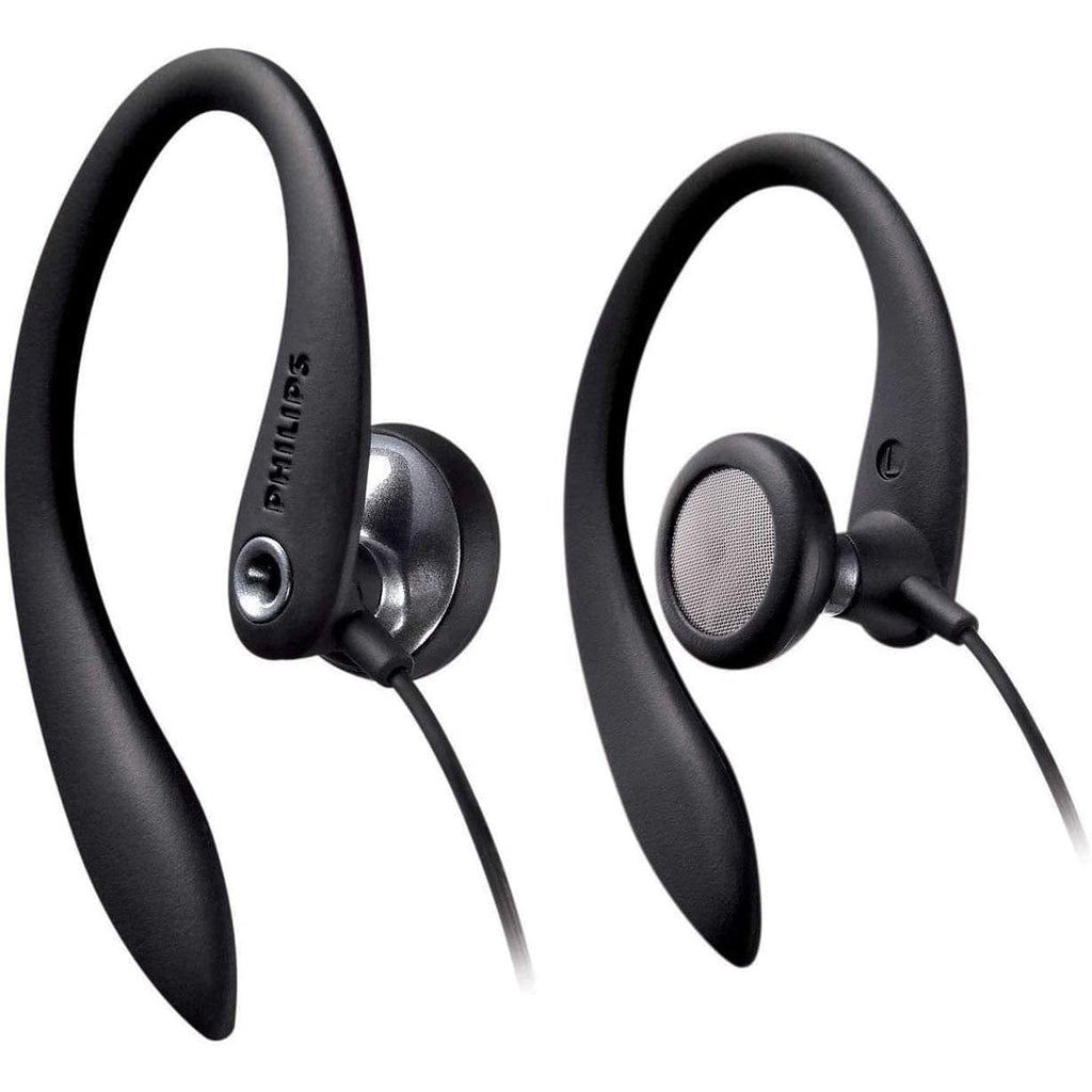 Golden Discs Accessories Philips SHS3300BK In-Ear Earhook Headphones - Black [Accessories]