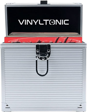 Golden Discs Accessories Vinyl Tonic 7" Or 12" Vinyl LP Storage Case, Silver [Accessories]