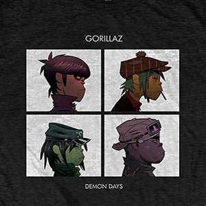 Golden Discs T-Shirts "Demon Days" Gorillaz  - Black - XL [T-Shirts]