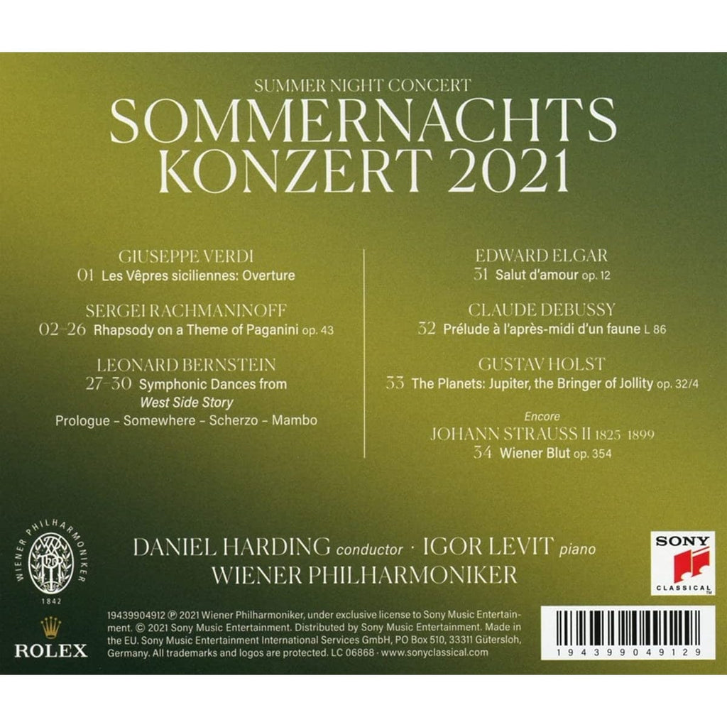 Golden Discs CD Sommernachts Konzert 2021 - Wiener Philharmoniker [CD]