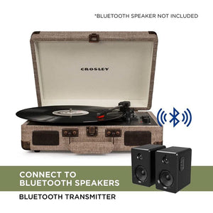 Golden Discs Tech & Turntables Crosley Cruiser Plus - Bluetooth Turntable (Havana) [Tech & Turntables]