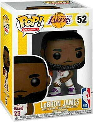 Golden Discs Toys FUNKO NBA: Lakers: Lebron James (White Uniform) [Toys]