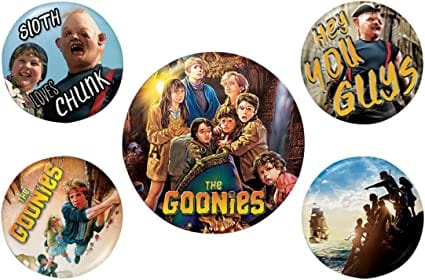 Golden Discs Posters & Merchandise The Goonies Treasure 5 Piece Button Badge Set [Badge]