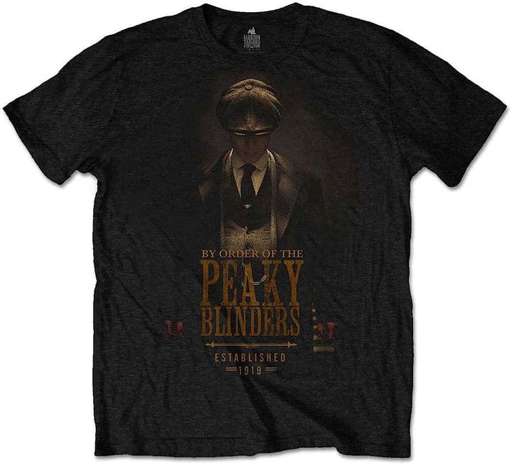 Golden Discs T-Shirts Peaky Blinders Shelby Brothers 'Established 1919' Black - XL [T-Shirts]