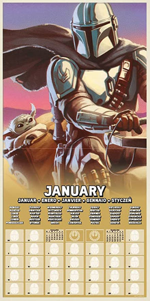 Golden Discs Posters & Merchandise Disney Star Wars The Mandalorian Calendar 2023 [Calendar]